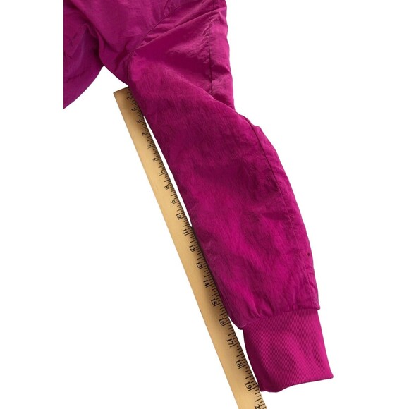 Lululemon Non-Stop Bomber Jacket Womens 6 Pink Reversible Zip Puffer Preowned - Picture 11 of 15